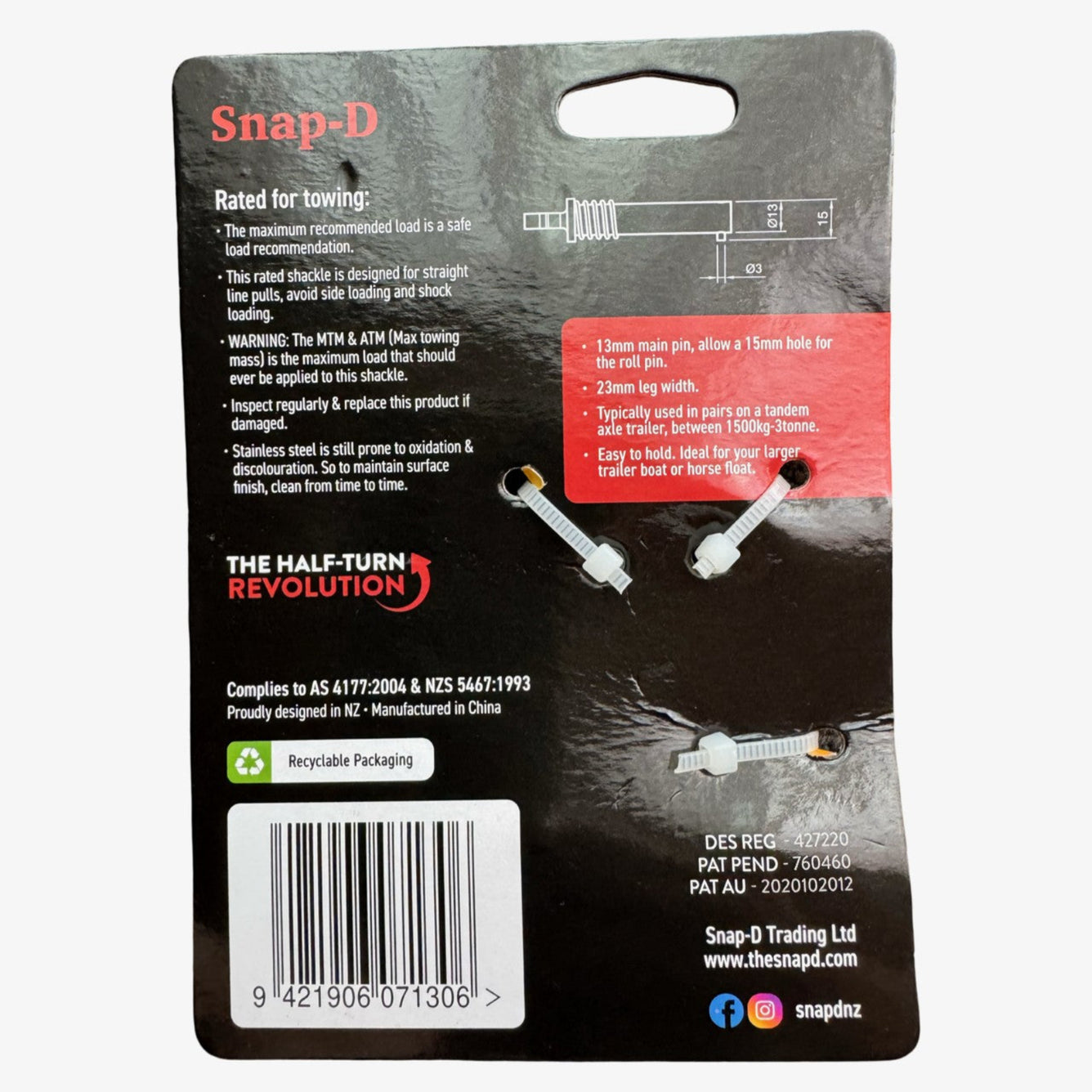 Bow Shackle (13MM - 2500KG)